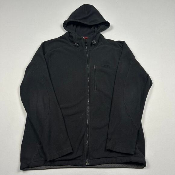 The North Face Black Fleece Zip Up Hoodie - Picture 1 of 8